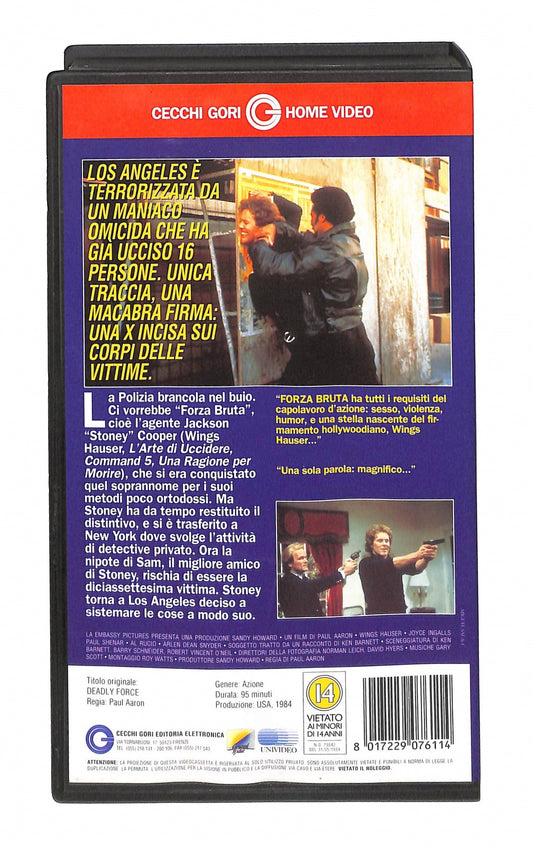 EBOND Forza Bruta Cecchi Gori Home Video VHS VH004868