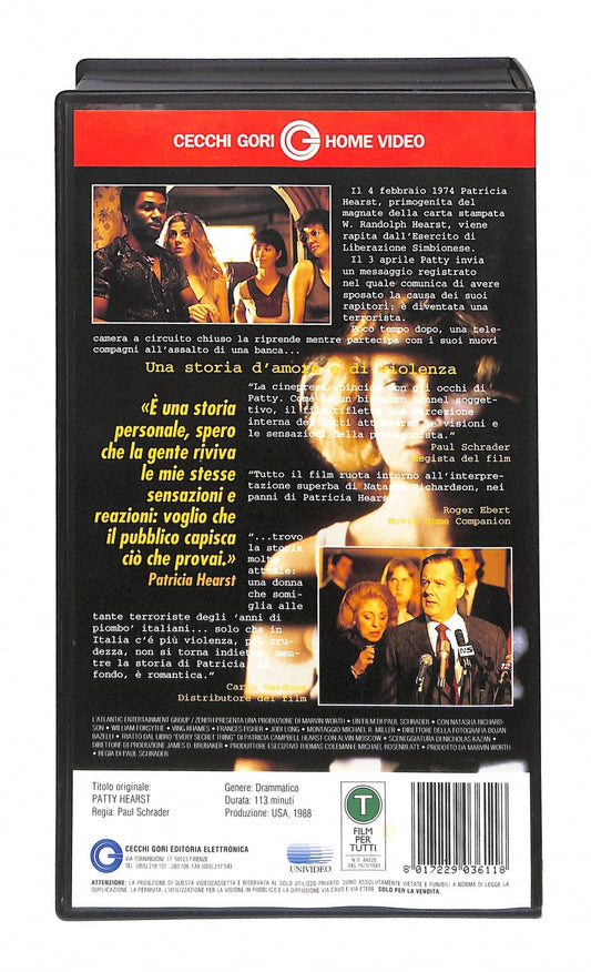 EBOND Patty La Vera Storia Di Patricia Hearst Cecchi Gori Home VHS VH004873