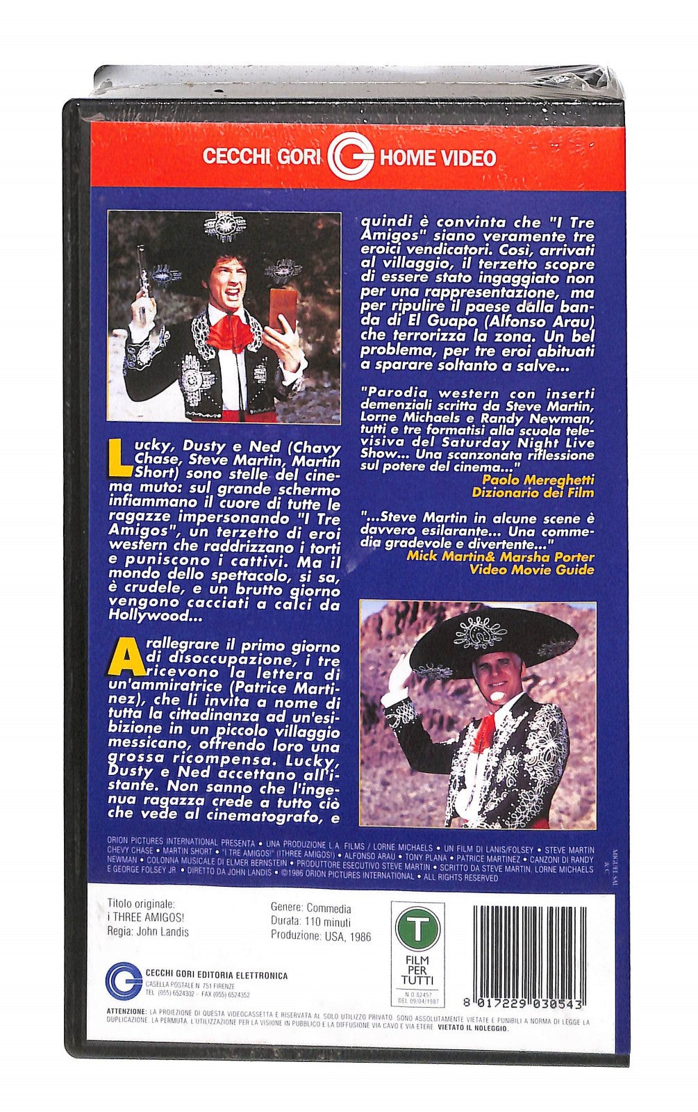 EBOND I Tre Amigos Cecchi Gori Home Video VHS VH004874