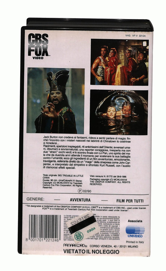 EBOND Grosso Guaio a Chinatown Cbs Fox VHS VH004901