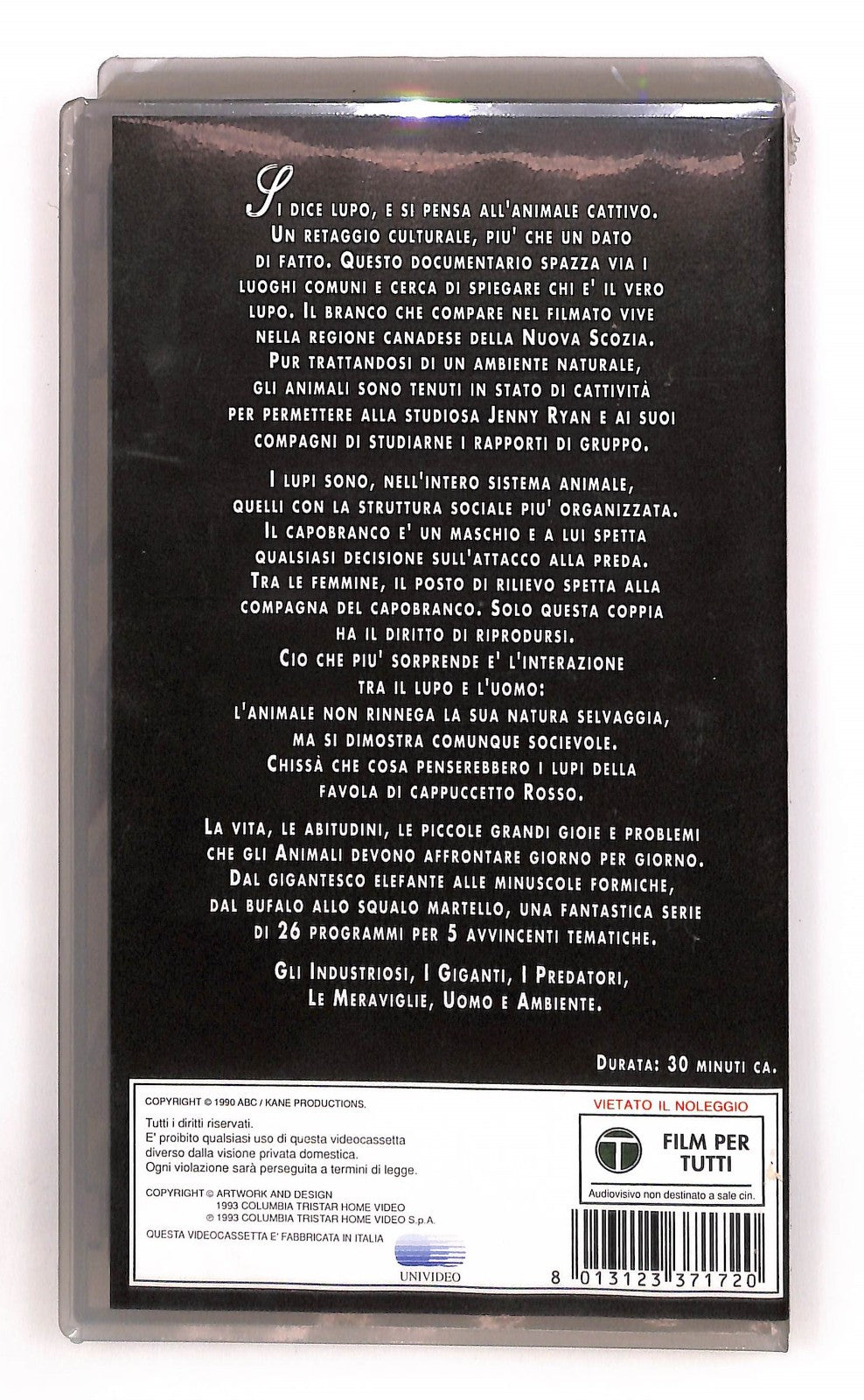 EBOND Nella Tana Del Lupo I Predatori Columbia Winners VHS VH004976