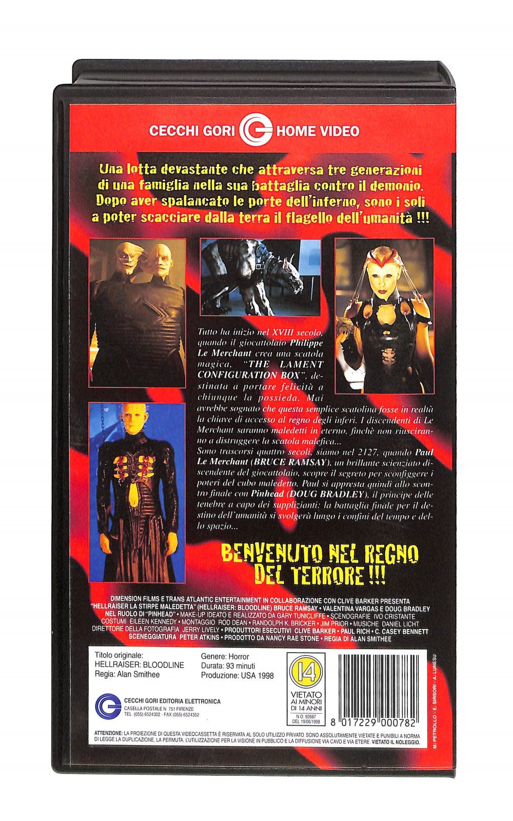 EBOND Hellraiser La Stirpe Maledetta Cecchi Gori Home Video VHS VH005057