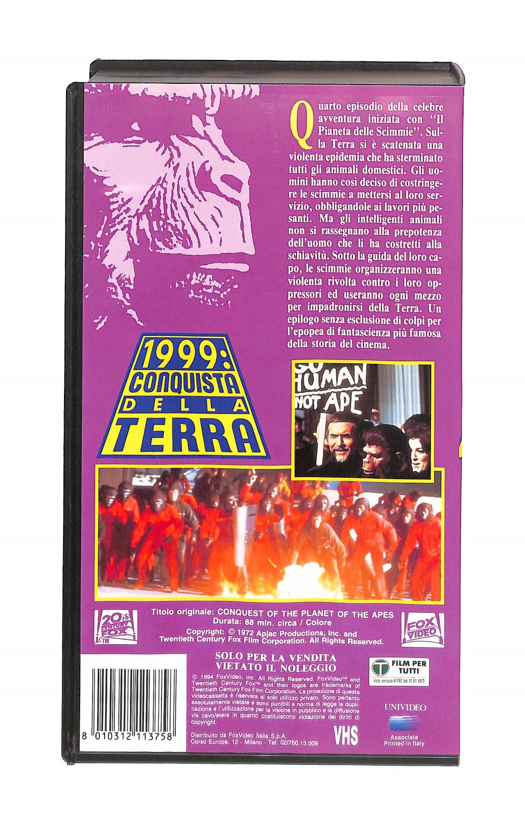 EBOND 1991 Conquista Della Terra Fox VHS VH005058