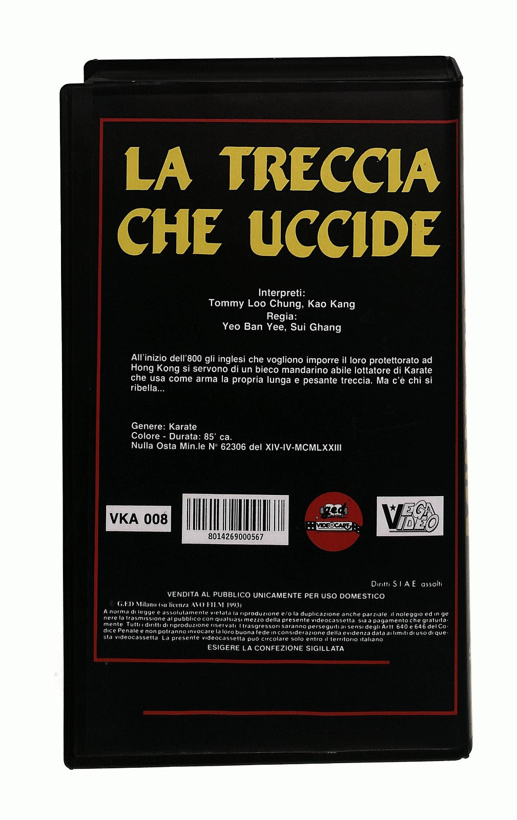EBOND La Treccia Che Uccide Video Club VHS VH005104