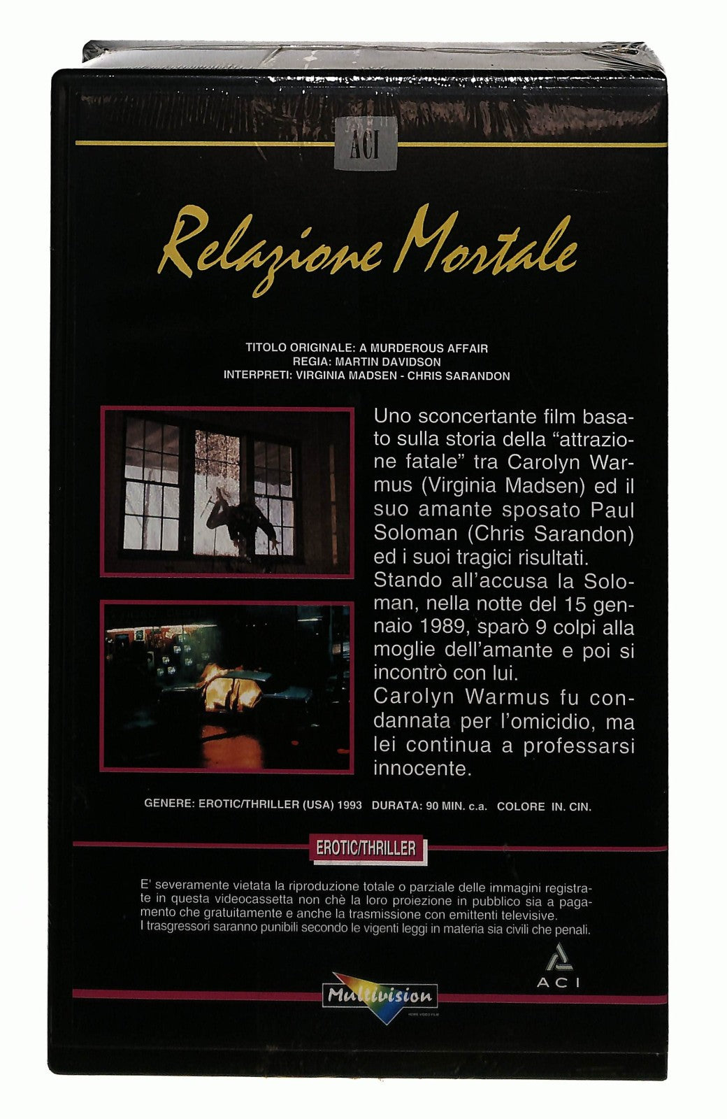 EBOND Relazione Mortale Multivision VHS VH005274