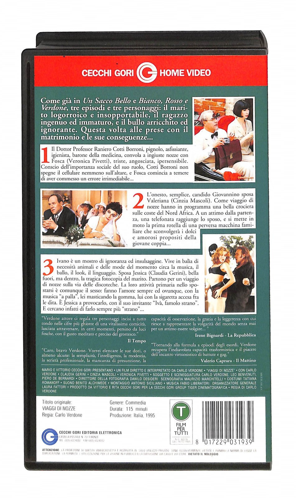 EBOND Viaggi Di Nozze Cecchi Gori Home Video VHS VH005372