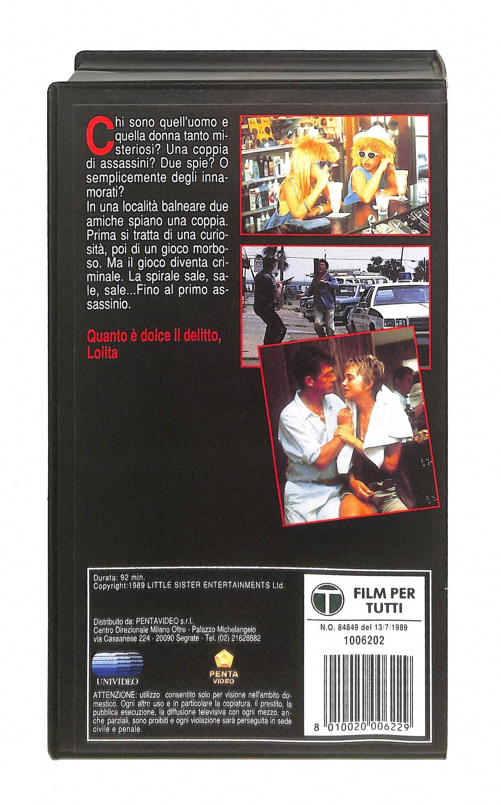EBOND Zucchero Al Veleno Penta Video VHS VH005402