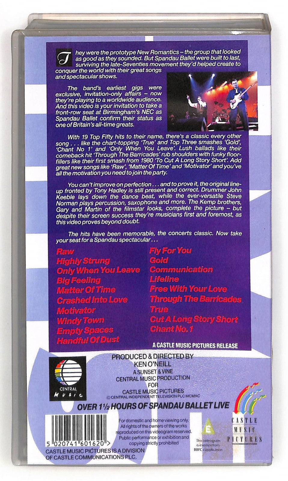EBOND Spandau Ballet Live Hits No Ita VHS VH005412