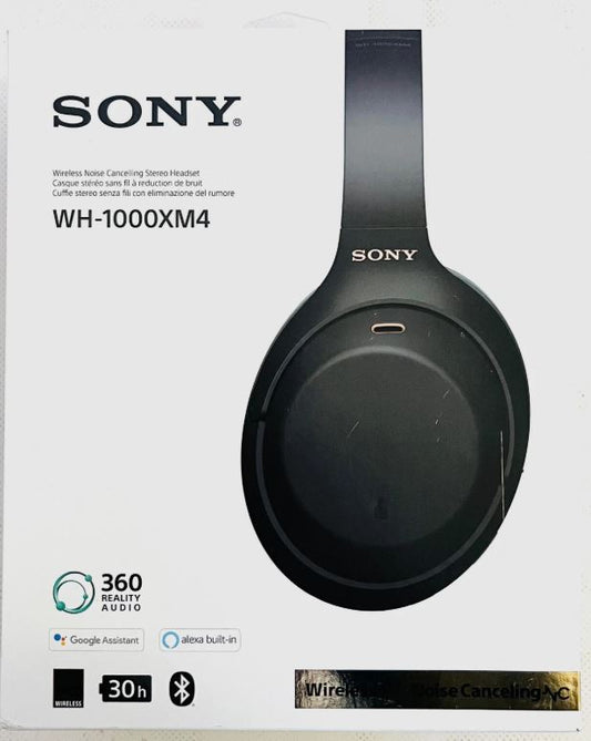 Cuffie Sony WH-1000XM4 Wireless con Noise Cancelling Nero ELE-0012