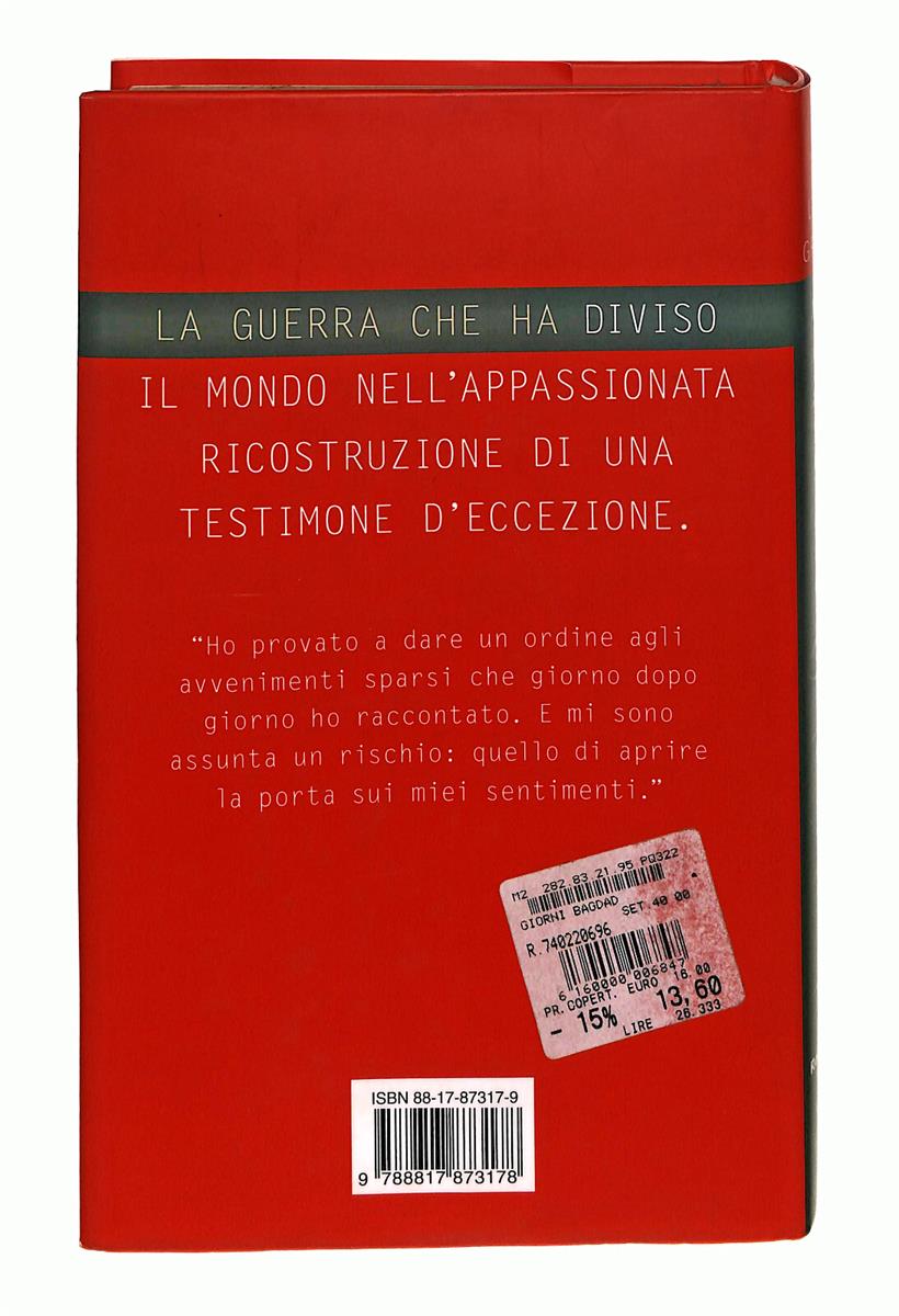 EBOND I Miei Giorni a Baghdad Lilli Gruber Rizzoli Libro LI040813