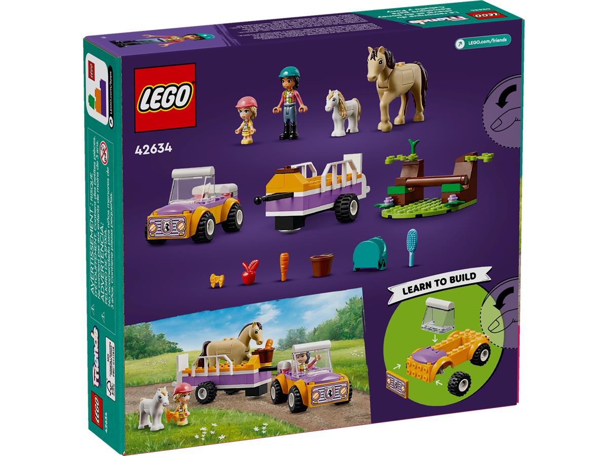 LEGO 42634 Rimorchio con cavallo e pony