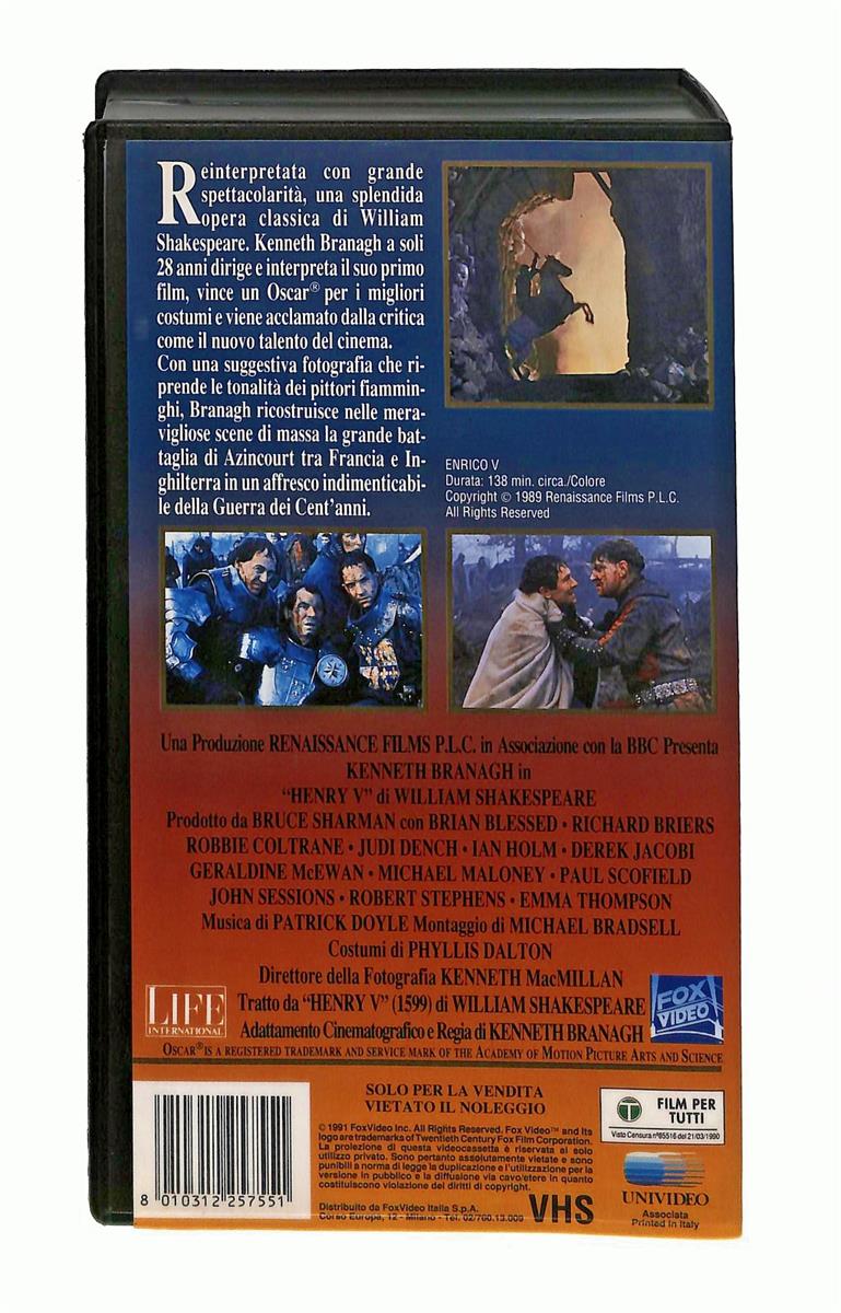 EBOND Enrico V Silver & Gold Fox VHS VH003927