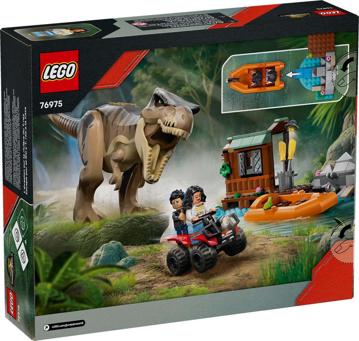 LEGO 76975 Fuga sul fiume dal T. rex