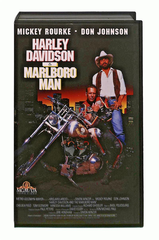 EBOND Harley Davidson & Malboro Man Rourke Johnson Mgm Ua VHS VH002751