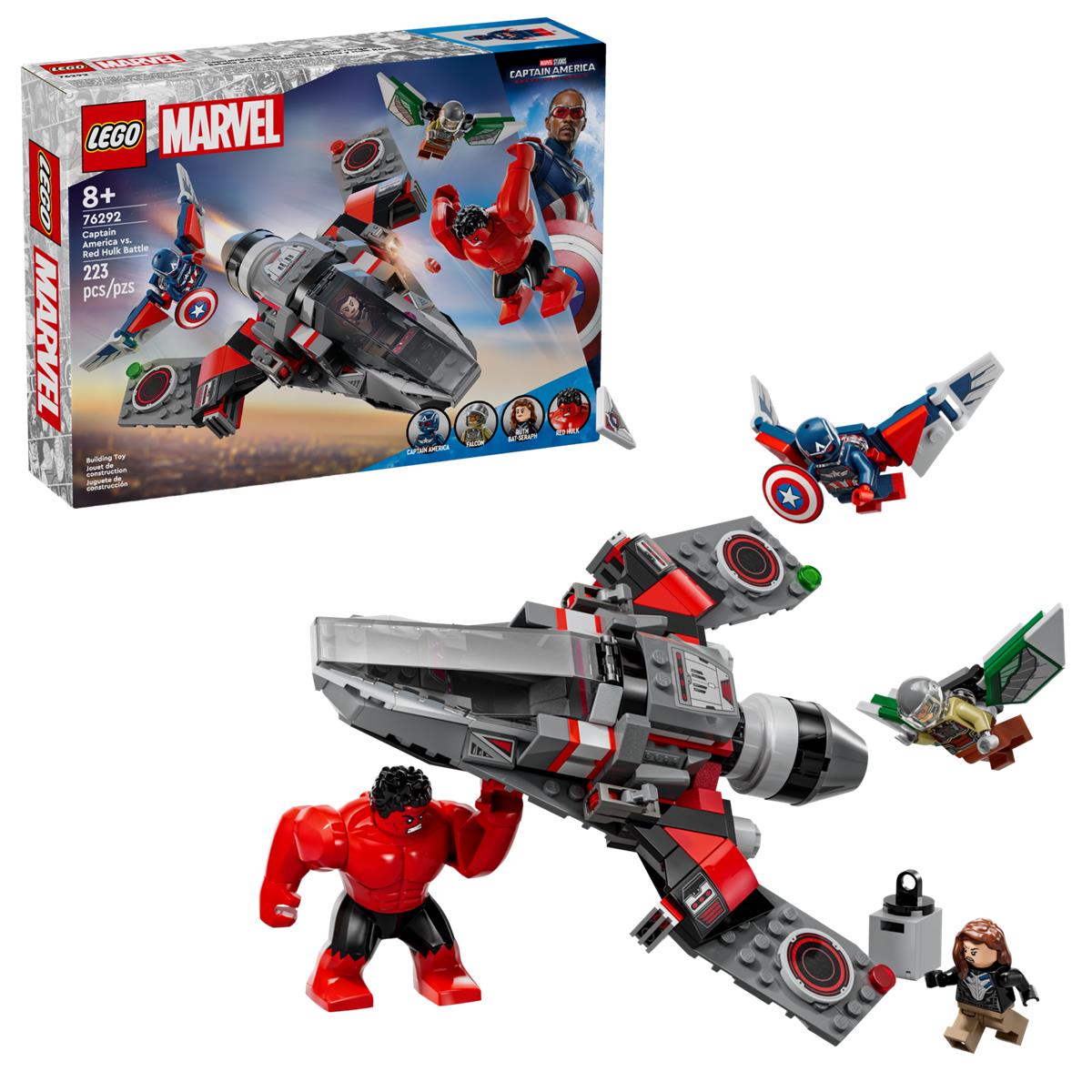LEGO 76292 Battaglia Captain America vs. Hulk Rosso