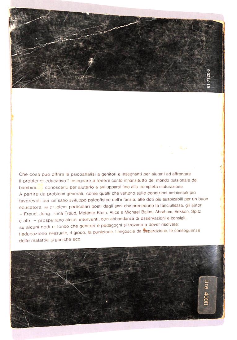 EBOND Educazione e Psicoanalisi Di Johannes Cremerius Libro LI016663