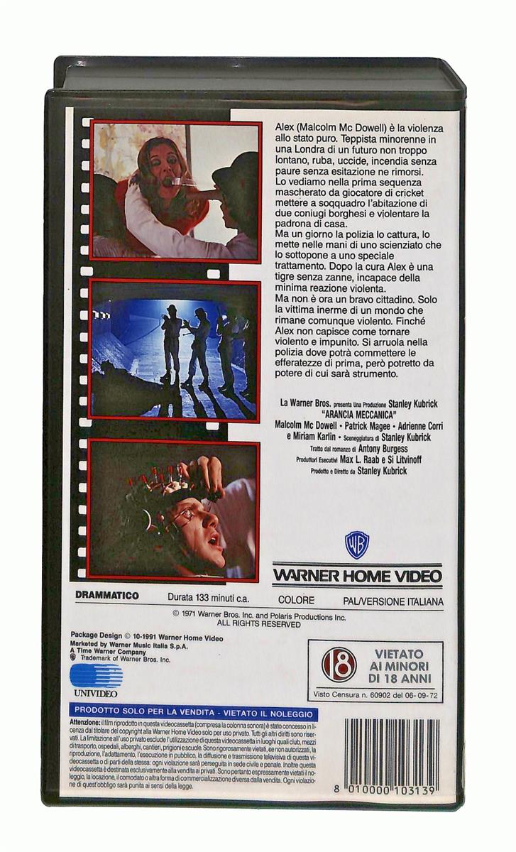EBOND Arancia Meccanica Gli Scudi Wb VHS VH004259