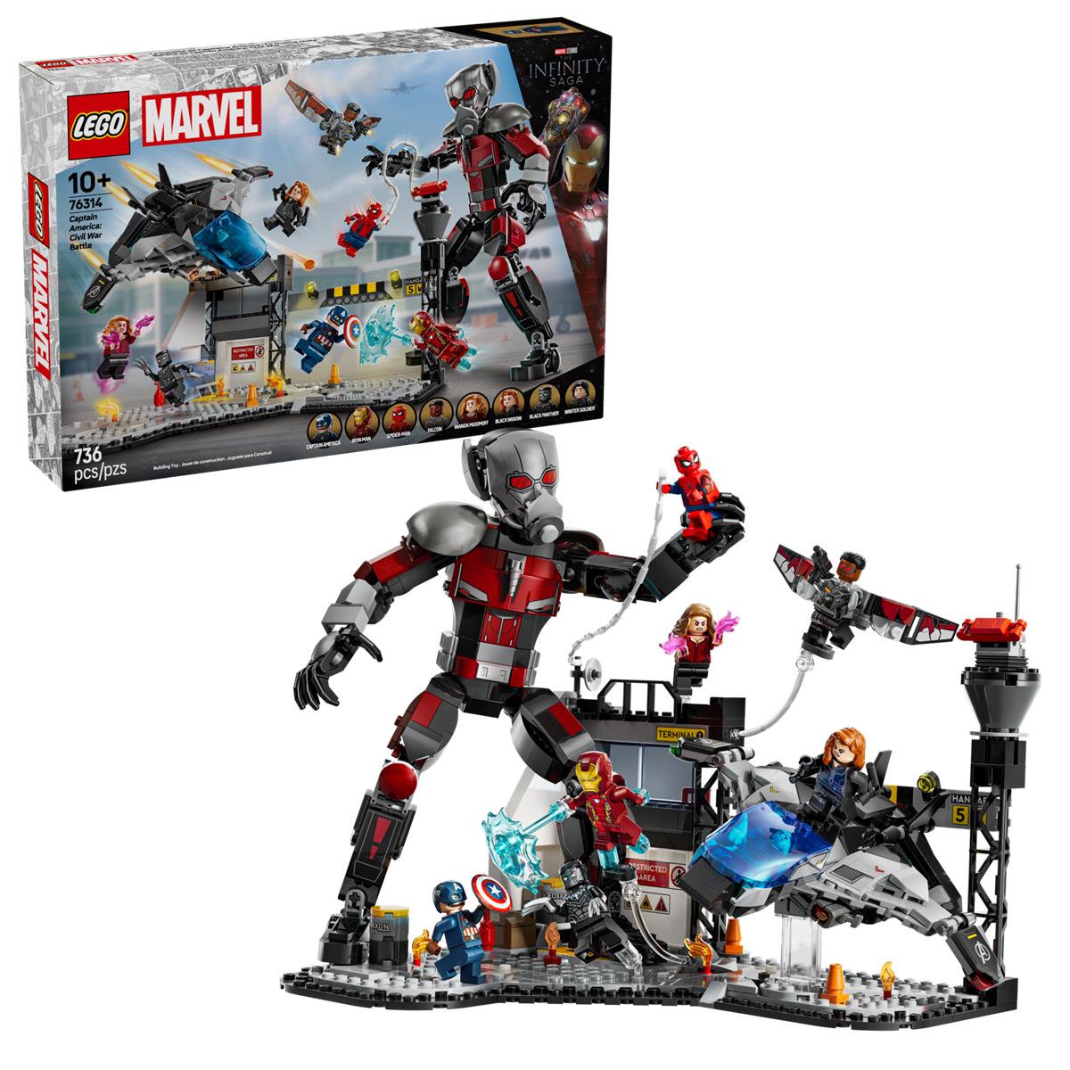 LEGO 76314 Azione di battaglia Captain America: Civil War