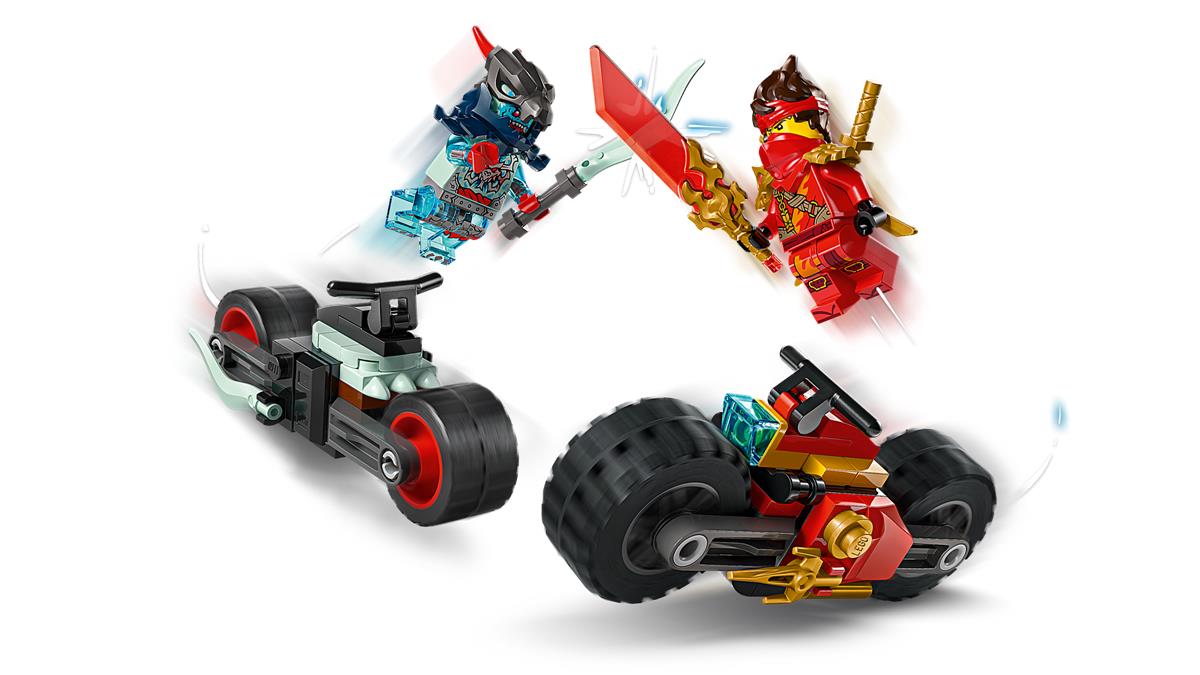 LEGO 71838 Gara di velocita sulla moto di Kai
