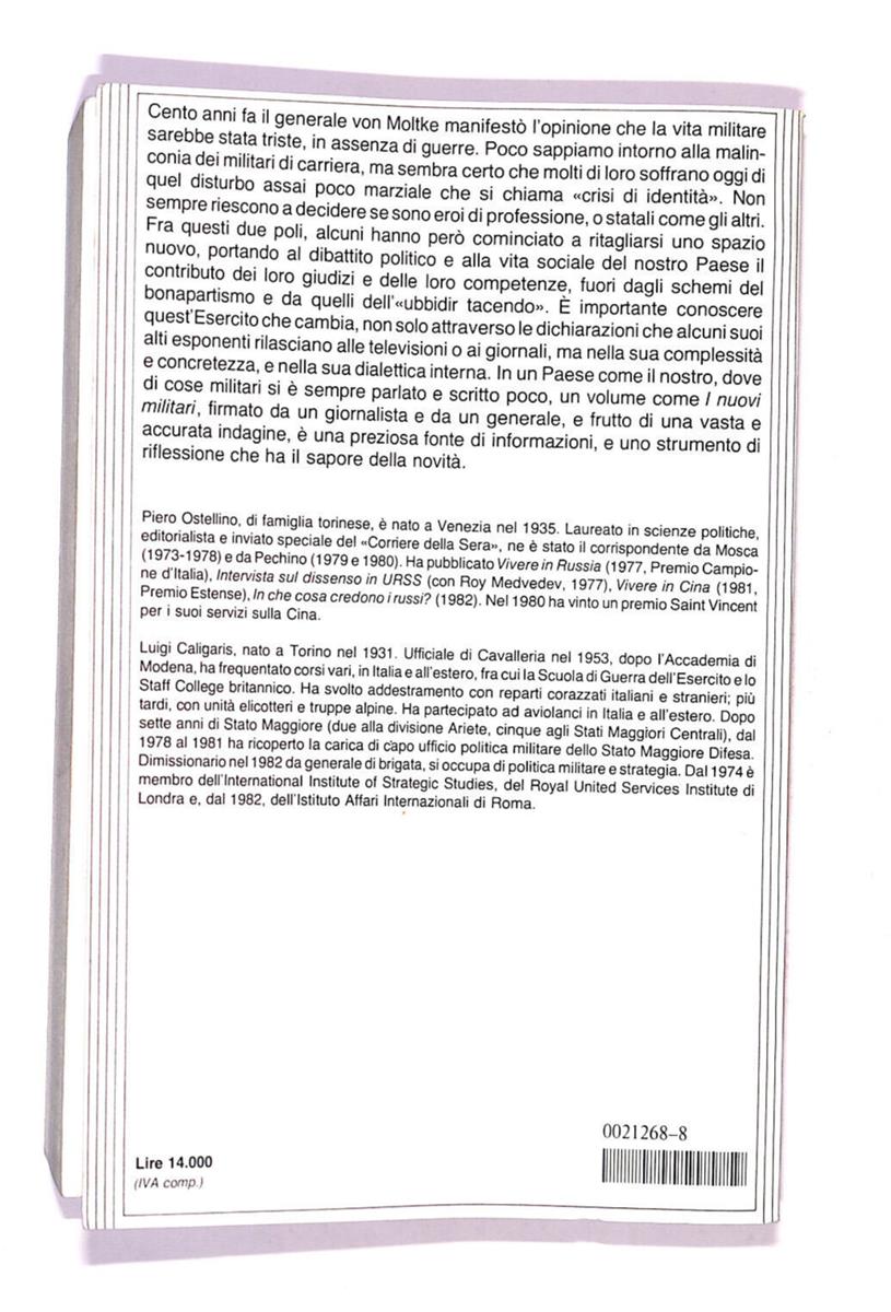 EBOND I Nuovi Militari Una Radiografia Delle Forze Italiane Libro LI006613