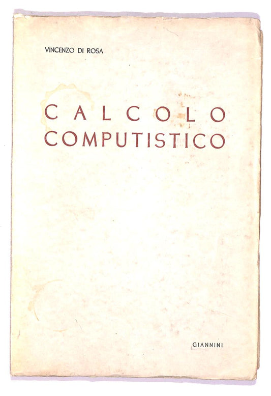 EBOND Calcolo Computistico Di Vincenzo Di Rosa Libro LI019962