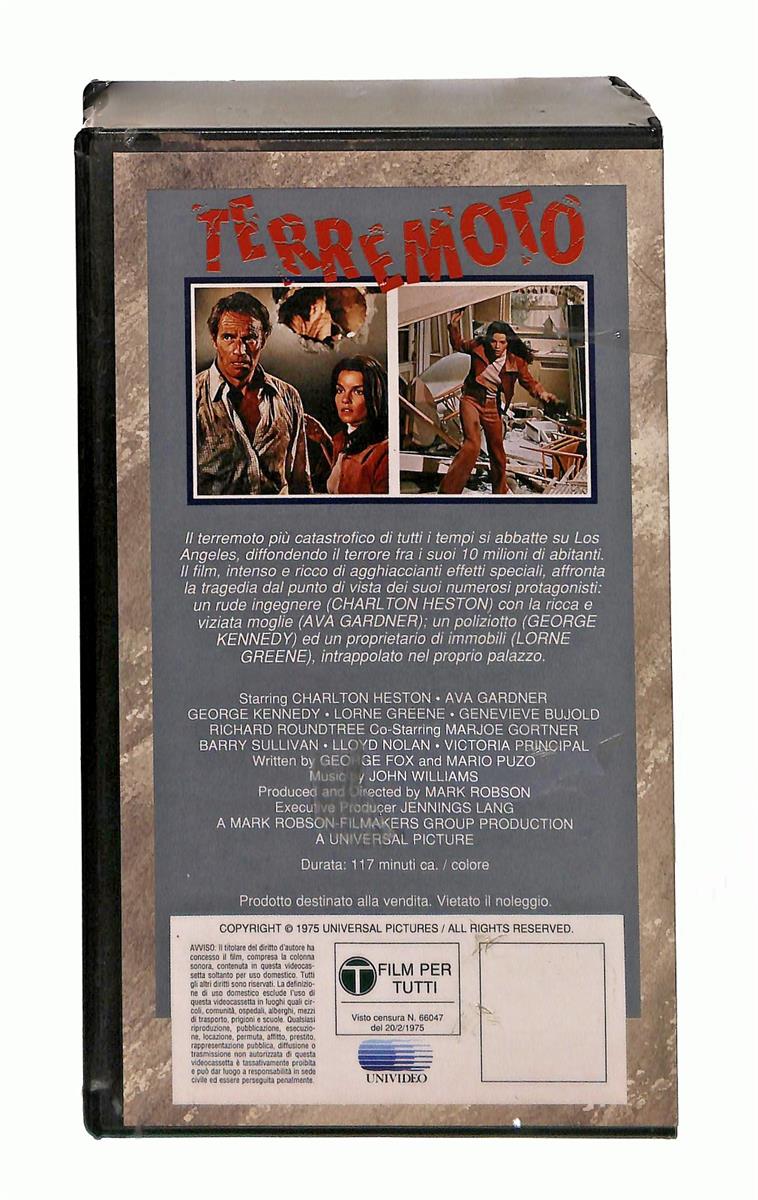EBOND Terremoto Universal Cic VHS VH003311