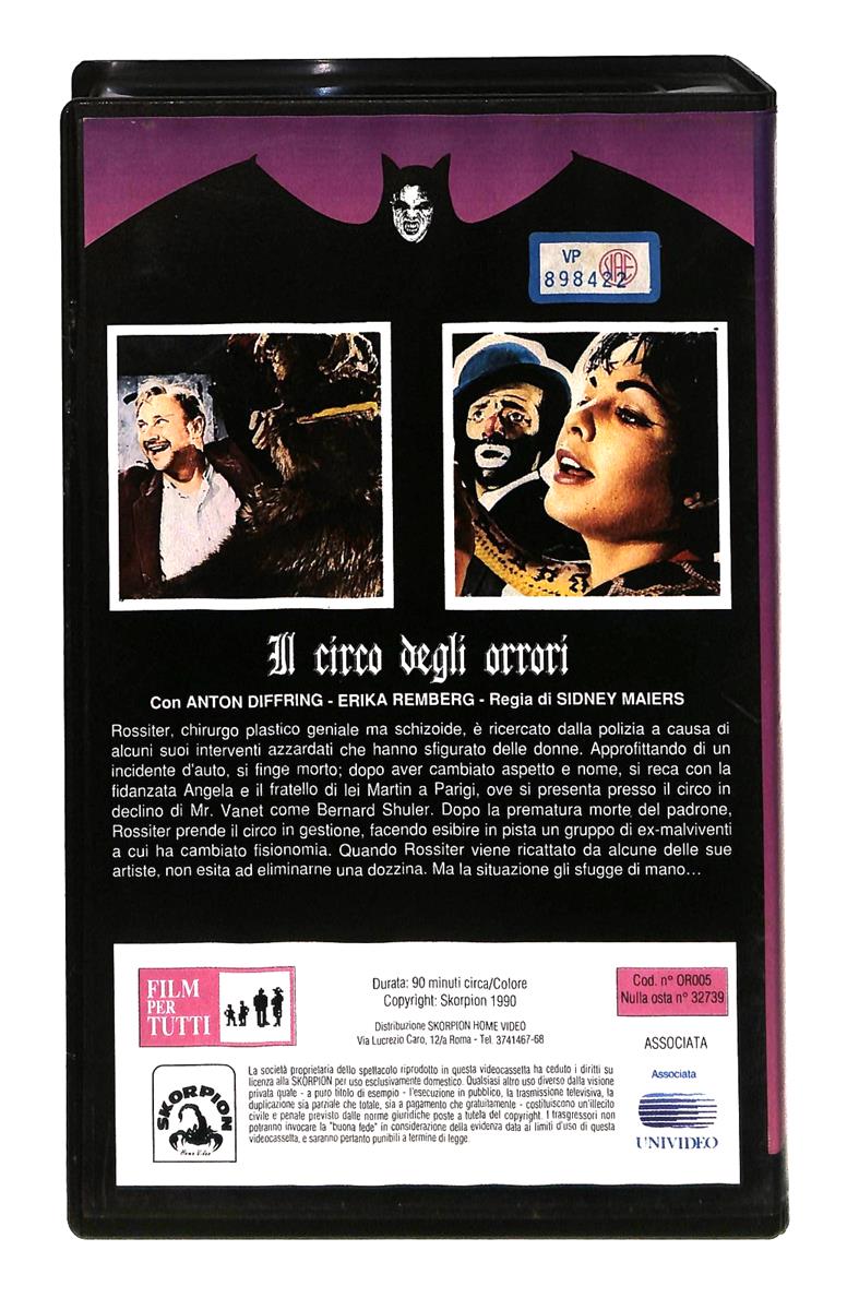 EBOND Il Circo Degli Orrori Classic Horror Skorpion VHS VH004828