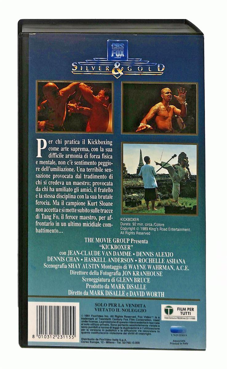 EBOND Kickboxer Van Damme Silver & Gold Cbs Fox VHS VH003912