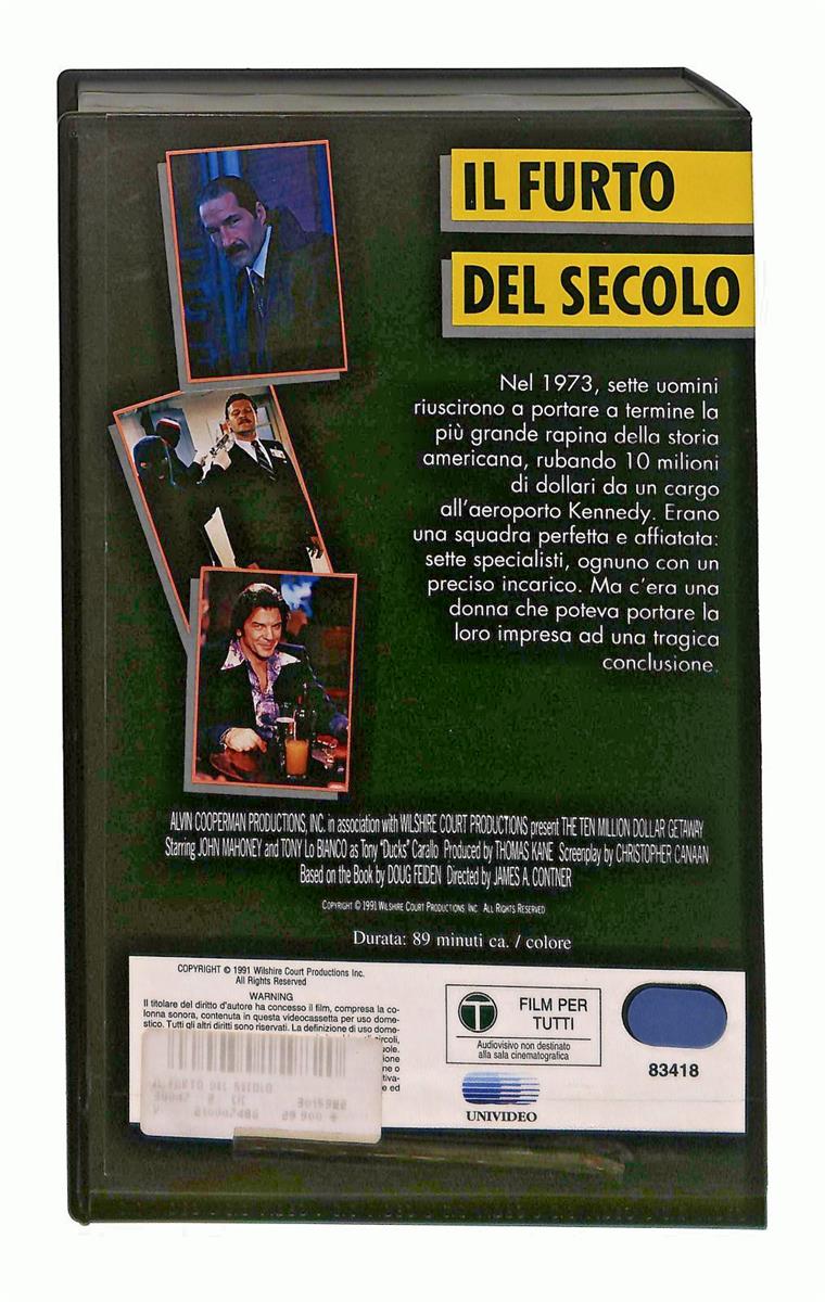 EBOND Il Furto Del Secolo Paramount Cic VHS VH002833