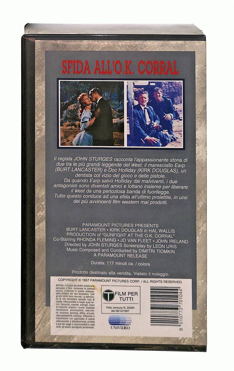 EBOND Sfida All Ok Corall Paramount Cic VHS VH003479