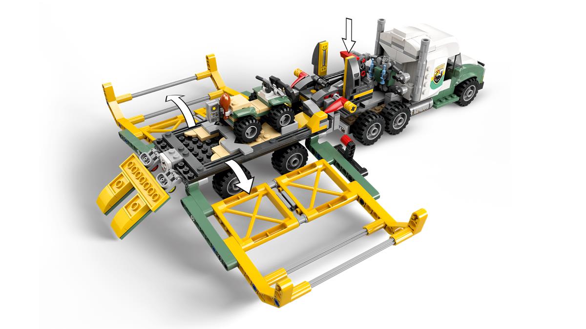 LEGO 76966 Missione dinosauro: camion di trasporto dell’allosauro