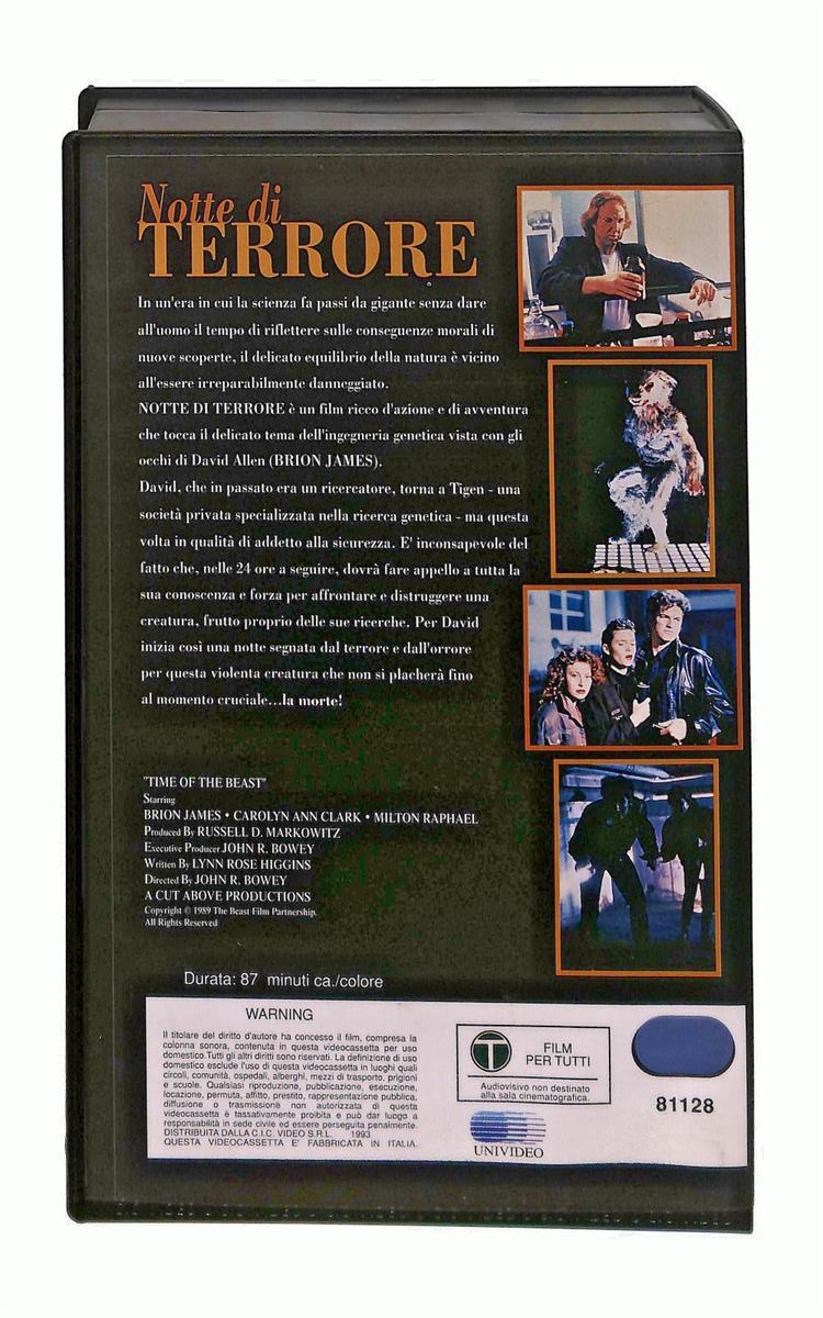 EBOND Notte Di Terrore Universal VHS VH002910
