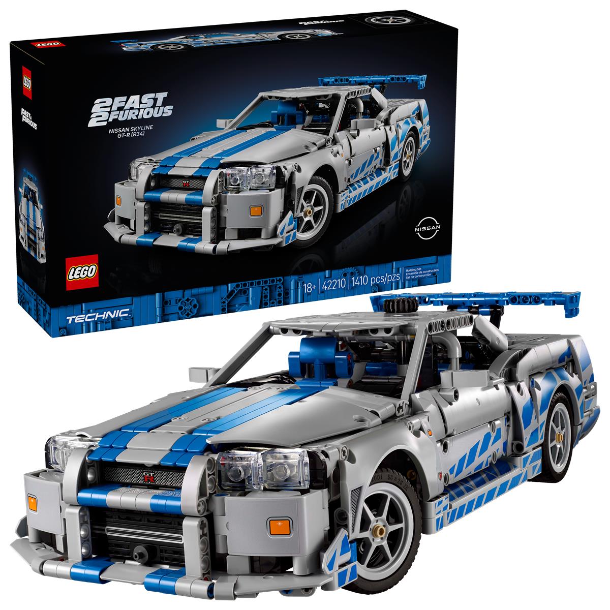 LEGO 42210 AUTO NISSAN SKYLINE GT-R R3..