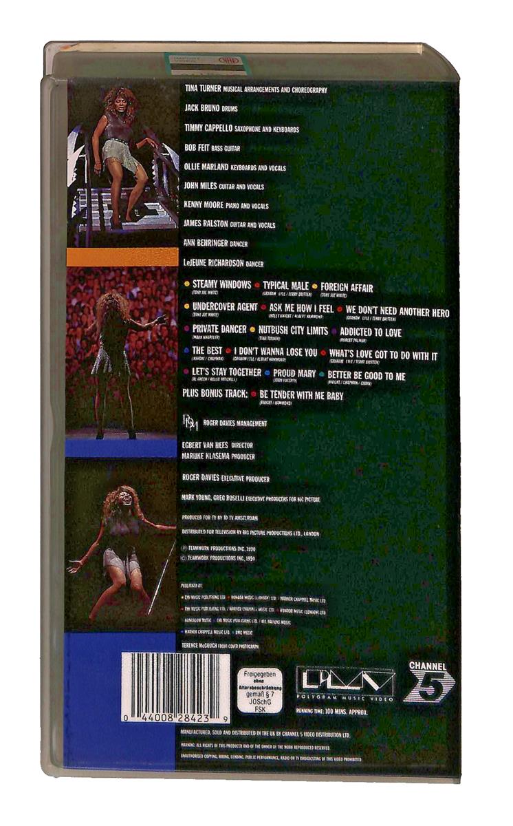 EBOND Tina Turner Do Yuo Want Some Actions Live From No Ita VHS VH003035