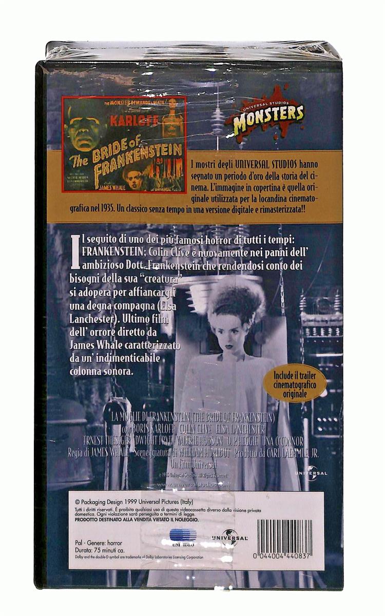EBOND La Moglie Di Frankenstein Universal Classic Monster VHS VH004457