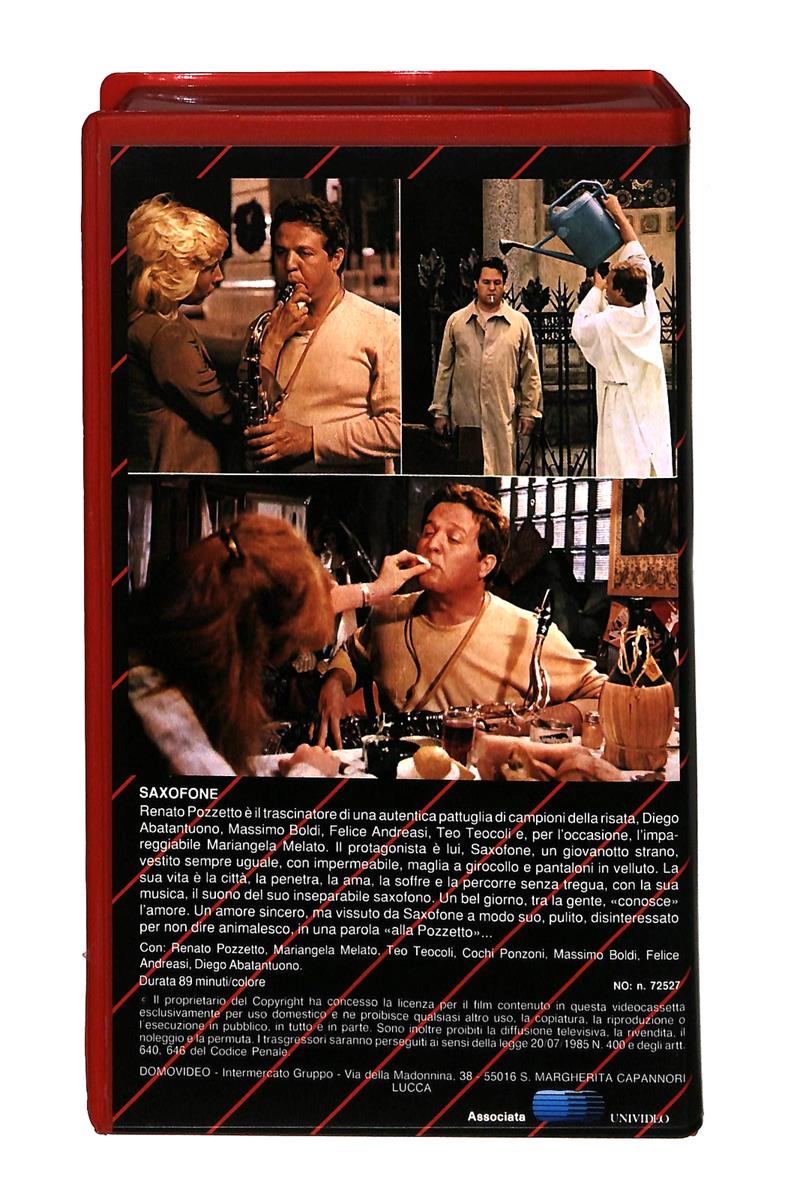 EBOND Saxofone Pozzetto Melato Abbatantuono Domovideo VHS VH002615