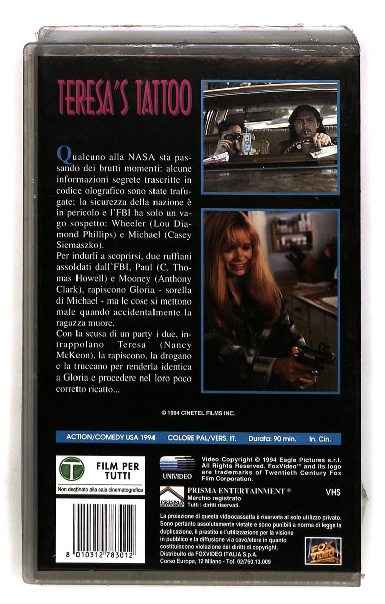EBOND Teresa s Tattoo In Viaggio Con Il Morto Fox Prisma VHS VH005011