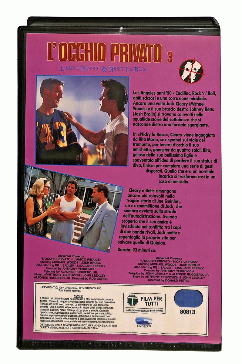 EBOND L Occhio Privato 3 Universal Cic VHS VH005032
