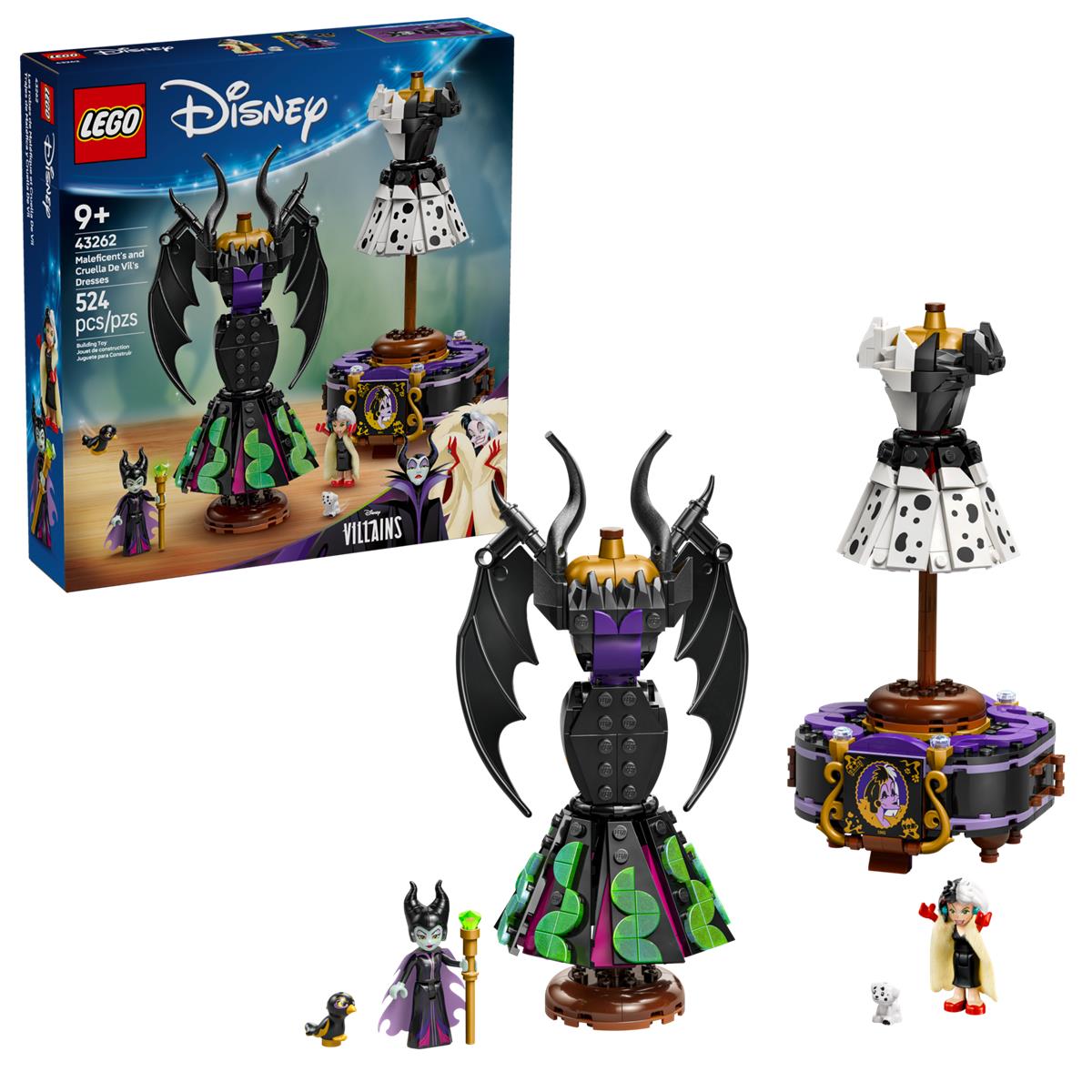 LEGO 43262 Abiti di Malefica e Crudelia De Mon