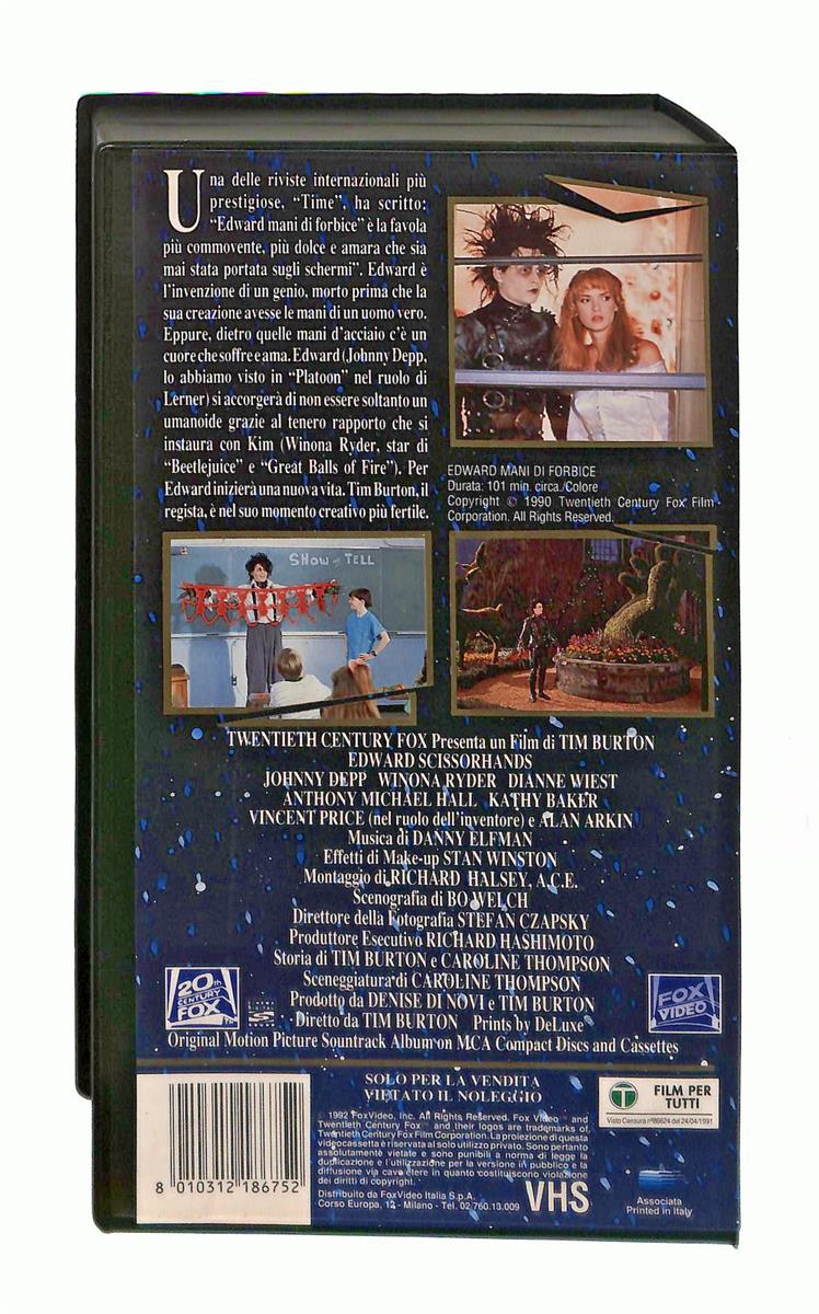 EBOND Edward Mani Di Forbice Fox VHS VH003956