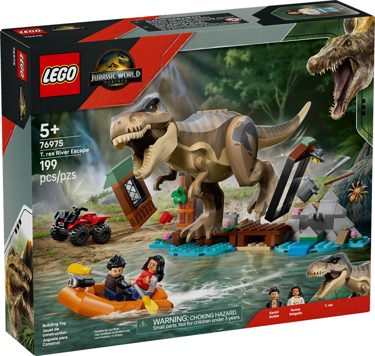 LEGO 76975 Fuga sul fiume dal T. rex