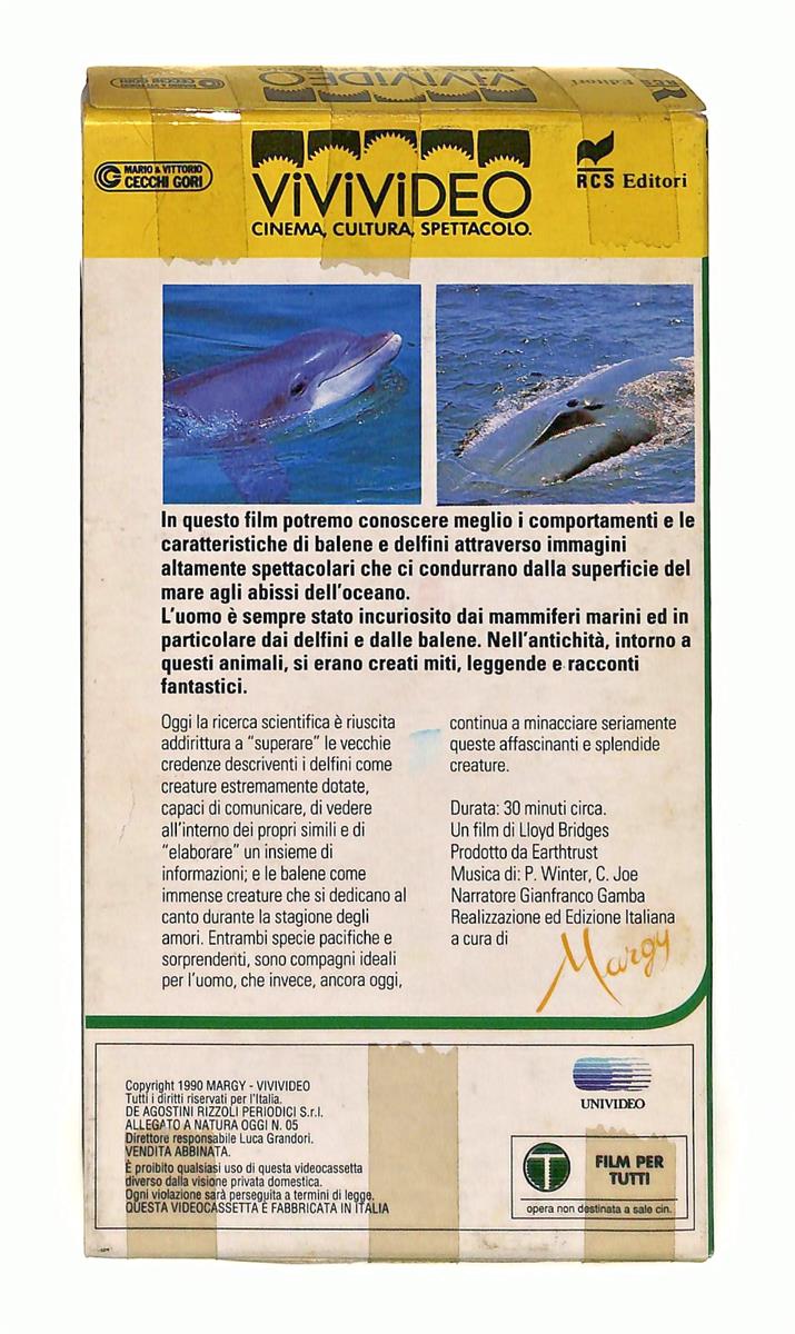 EBOND Balene e Delfini Vivivideo VHS VH003978
