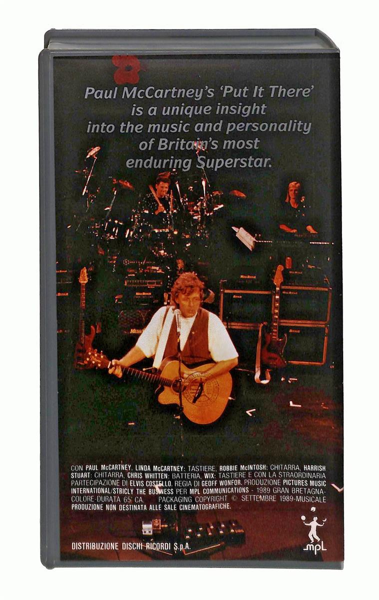 EBOND Put It There Paul Mccarteney No Ita VHS VH003834