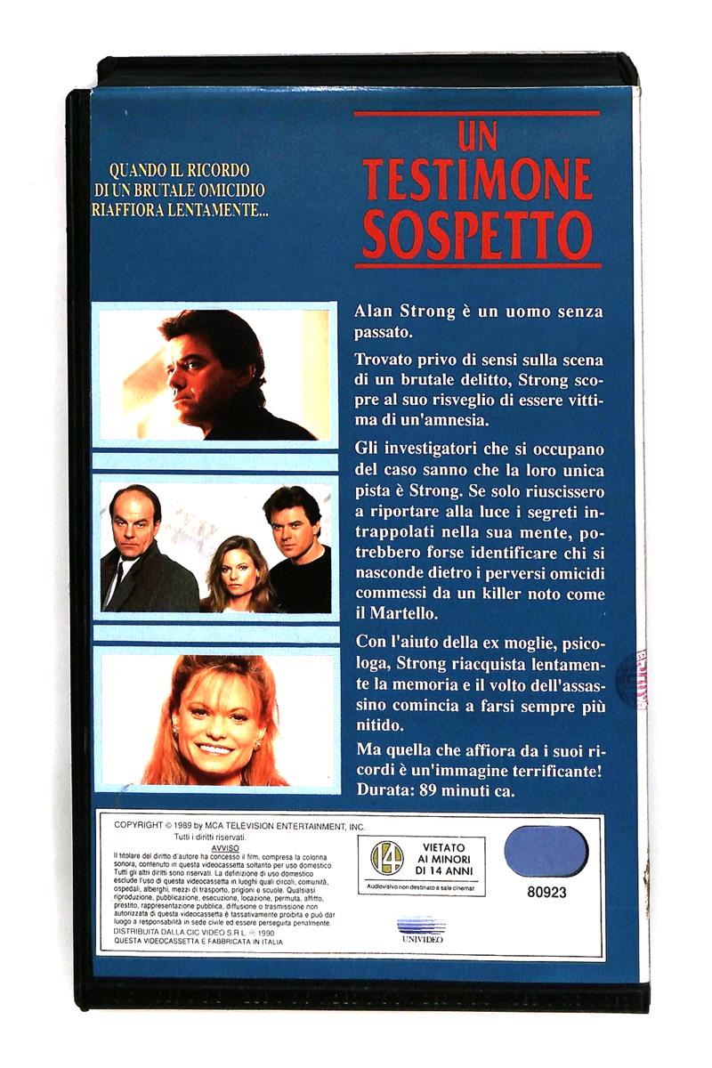 EBOND Un Testimone Sospetto Universal Cic VHS VH005008