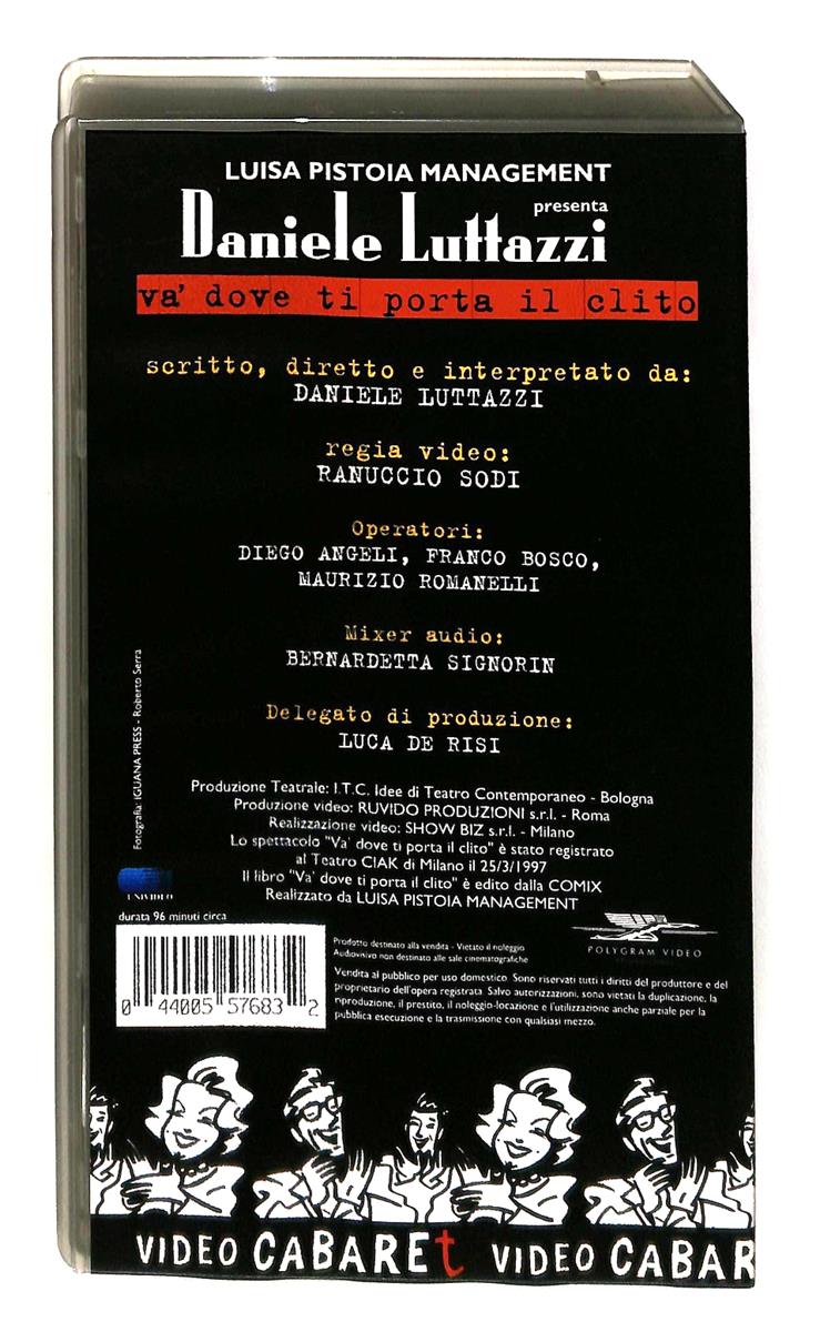 EBOND Daniele Luttazzi Va Dove Ti Porta Il Clito VHS VH003188