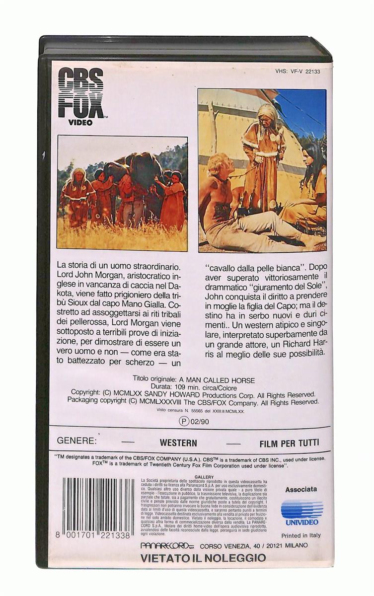 EBOND Un Uomo Chiamato Cavallo Cbs Fox VHS VH003935