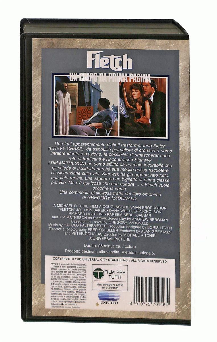EBOND Fletch Un Colpo Da Prima Pagina Universal Cic VHS VH003306