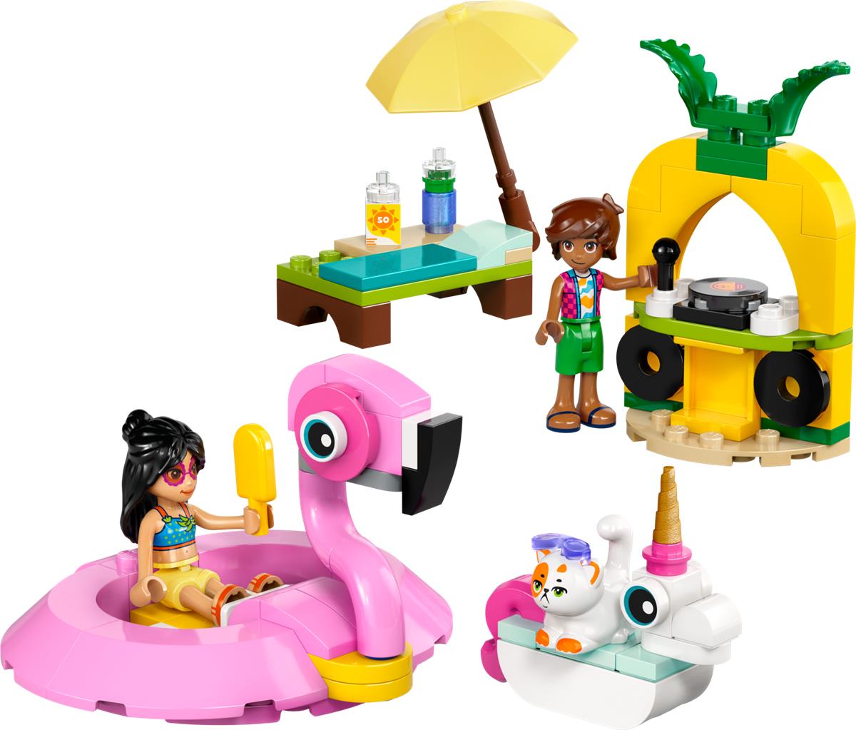 LEGO 42658 Pool Party con unicorno e fenicottero