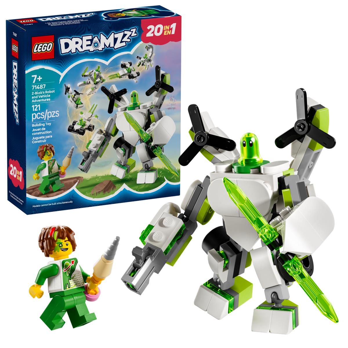 LEGO 71487 Le avventure del robot e del veicolo di Z-Blob