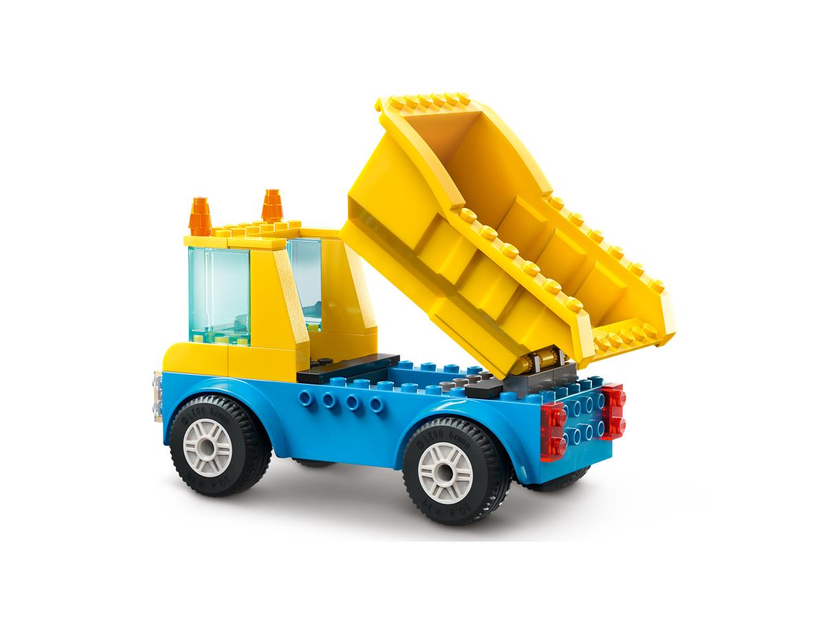 LEGO 60391 Camion da cantiere e gru con palla da demolizione